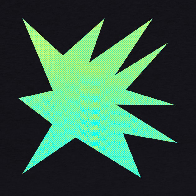 Funky Halftone Burst: A Neon-Infused Explosion of Fun and Style by JDWFoto